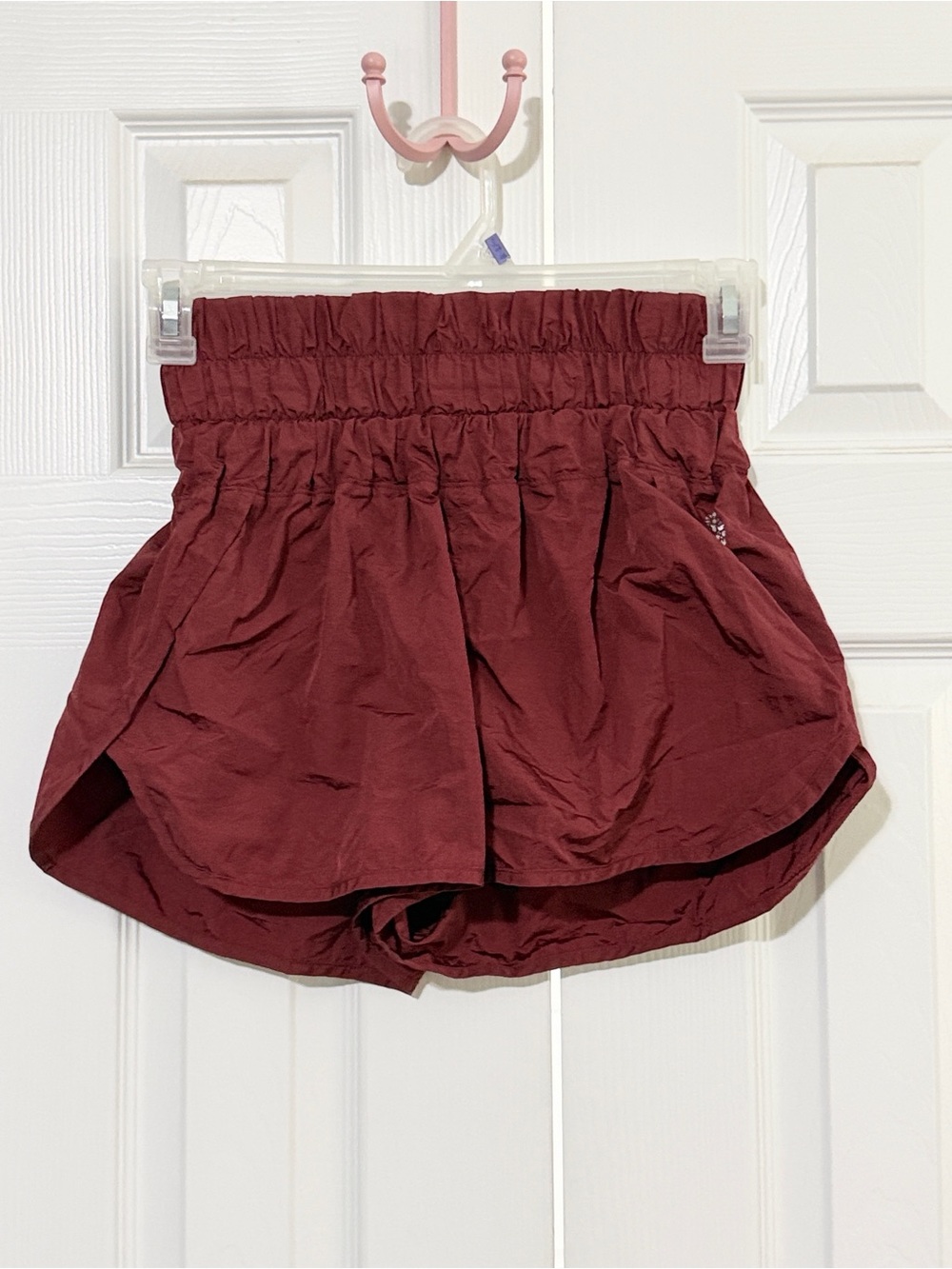FP Movement by Free People Maroon The Way Home Shorts